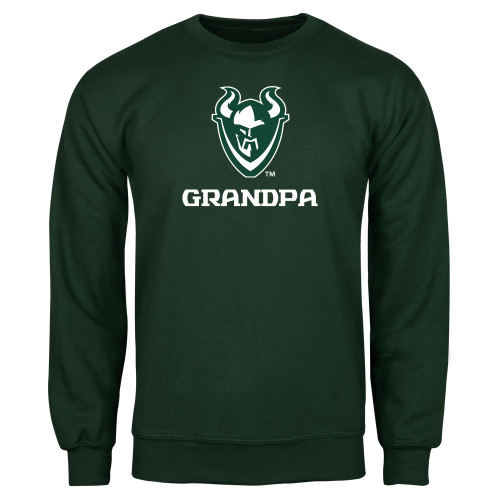  Dark Green Fleece Crew - Grandpa