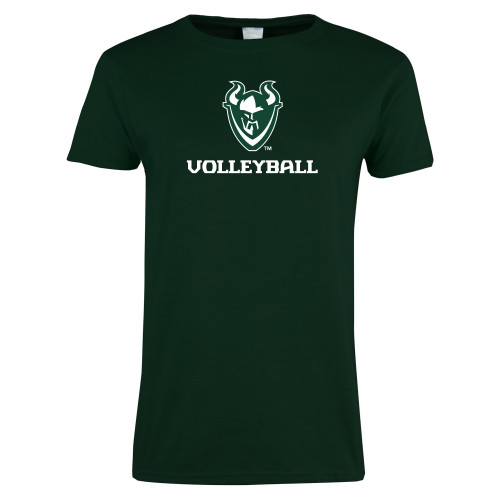 Portland State Womens Dark Green Short Sleeve Tee