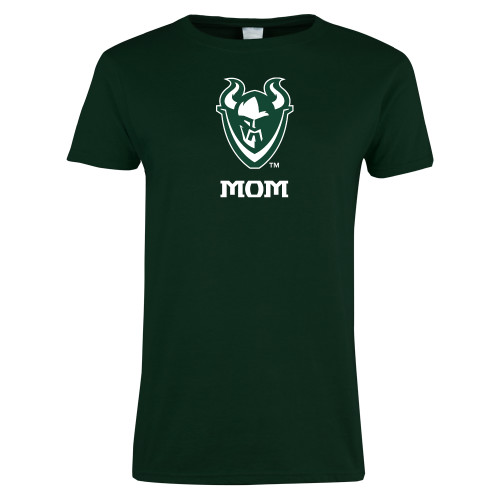  Womens Dark Green Short Sleeve Tee - Mom