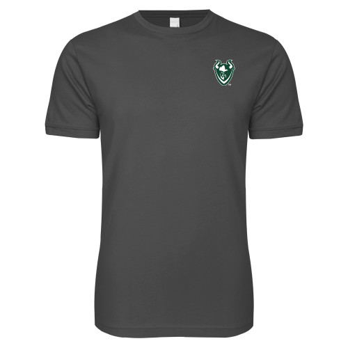  Next Level Charcoal SoftStyle T Shirt - Viking Head