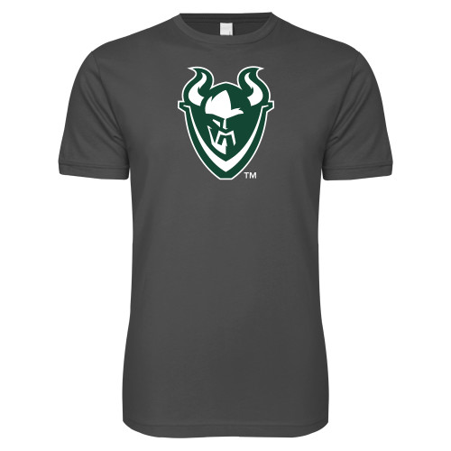  Next Level Charcoal SoftStyle T Shirt - Viking Head
