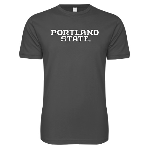  Next Level Charcoal SoftStyle T Shirt - Portland State
