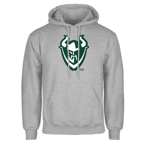 Grey Fleece Hoodie - Viking Head