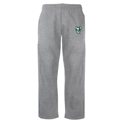  Grey Fleece Open Bottom Pant - Viking Head