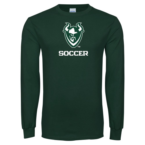  Dark Green Long Sleeve T Shirt - Soccer