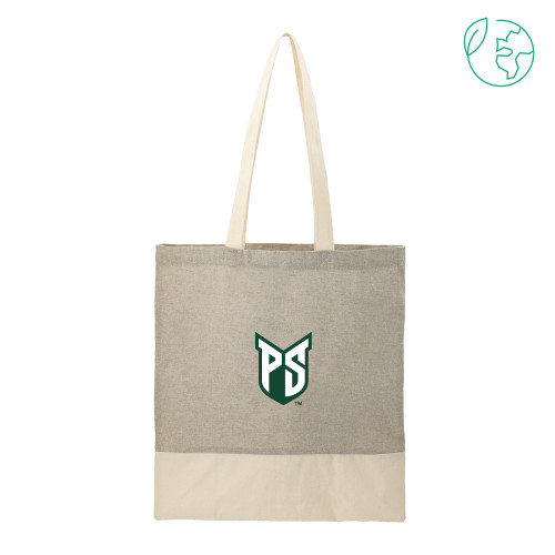 Split Recycled Grey Cotton Twill Convention Tote - Official Logo