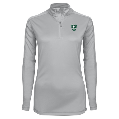  Syntrel Womens Platinum Interlock 1/4 Zip - Viking Head