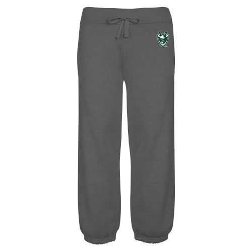  ENZA Womens Dark Heather Banded Fleece Capri - Viking Head