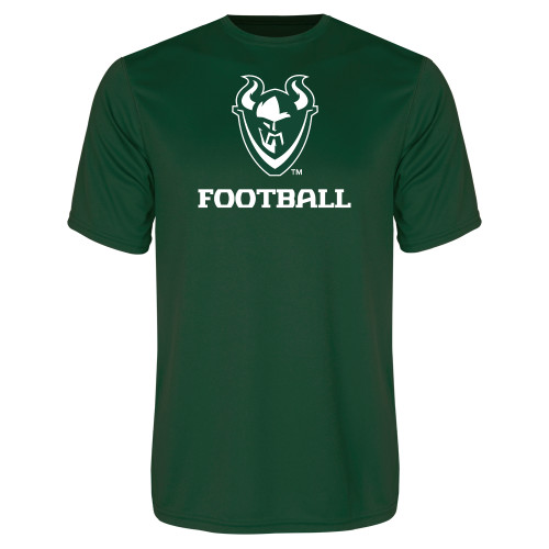  Dark Green Performance Tee - Football