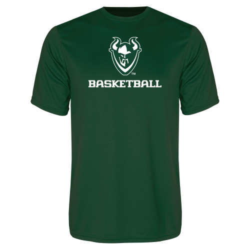  Dark Green Performance Tee - Basketball