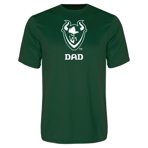  Dark Green Performance Tee - Dad