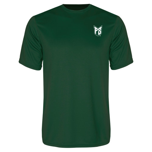  Dark Green Performance Tee - Official Logo
