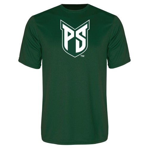  Dark Green Performance Tee - Official Logo
