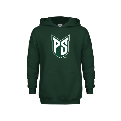  Youth Dark Green Fleece Hoodie - Official Logo