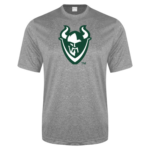  Grey Heather Performance Contender Tee - Viking Head