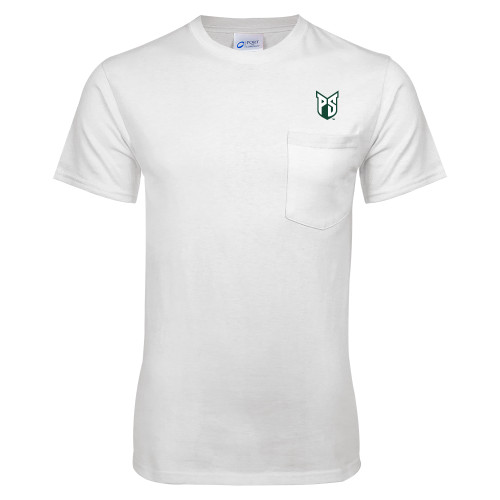  White T-Shirt w/Pocket - Official Logo