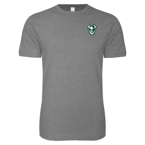  Next Level Heather Grey SoftStyle T Shirt - Viking Head