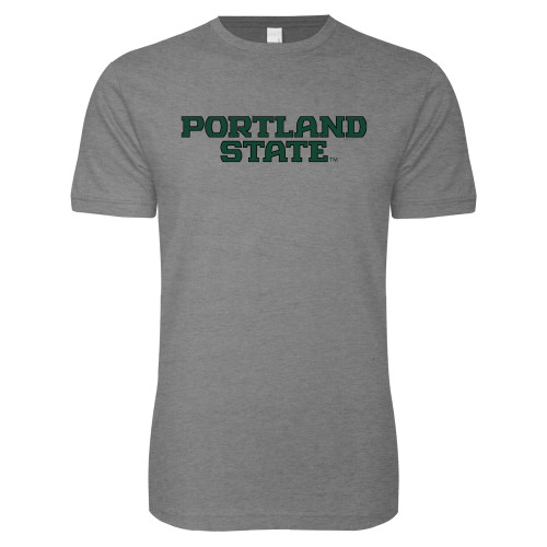  Next Level Heather Grey SoftStyle T Shirt - Portland State