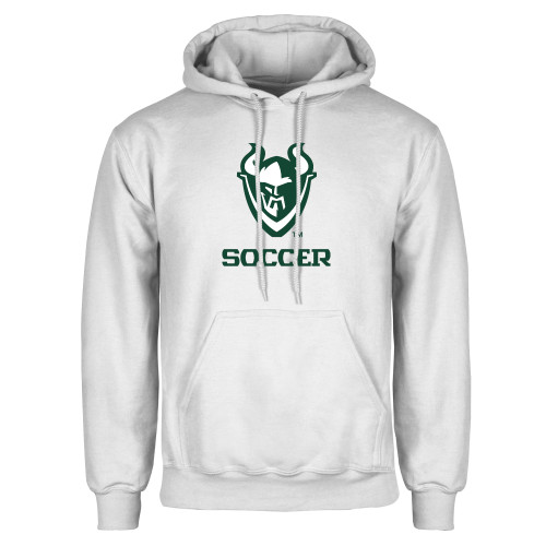  White Fleece Hoodie - Soccer