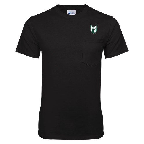  Black T Shirt w/Pocket - Official Logo