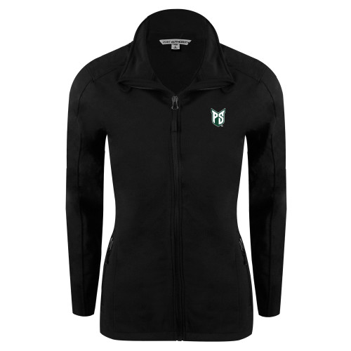  Womens Black Softshell Jacket - Official Logo