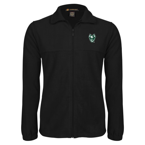  Black Fleece Full Zip Jacket - Viking Head
