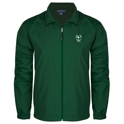  Dark Green Full Zip Wind Jacket - Viking Head