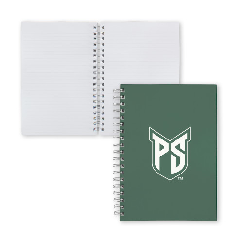  Clear 7 x 10 Spiral Journal Notebook - Official Logo