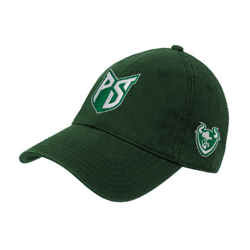  Dark Green Unstructured Adjustable Low Profile Hat - Official Logo