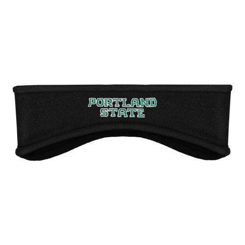  Black Stretch Fleece Headband - Portland State