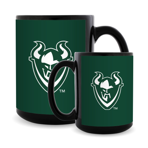  Full Color Black Mug 15oz - Viking Head