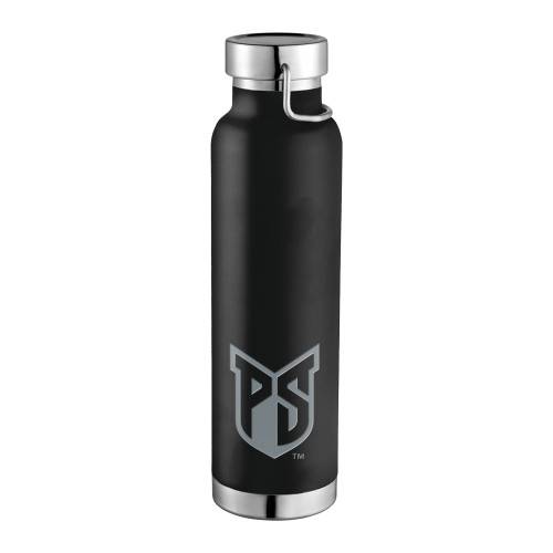  Thor Copper Vacuum Insulated Black Bottle 22oz - Official Logo Engraved