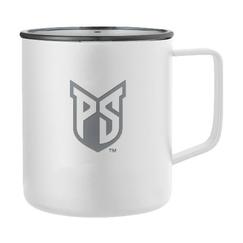  Rover Camp Vacuum Insulated White Mug 14oz - Official Logo Engraved