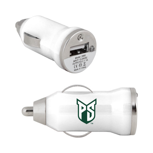  On the Go White Car Charger - Official Logo
