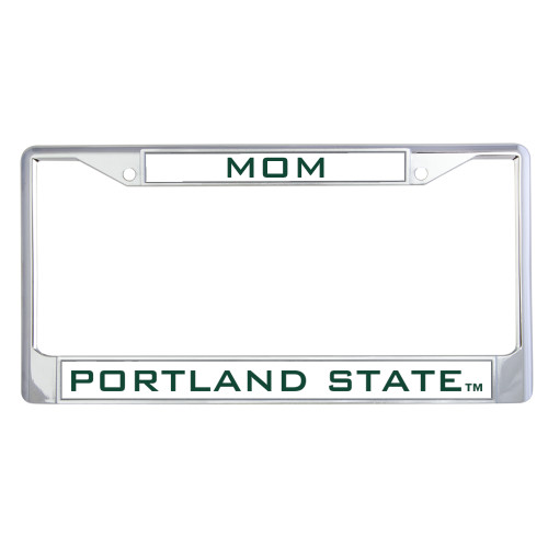  Mom Metal License Plate Frame in Chrome - Portland State