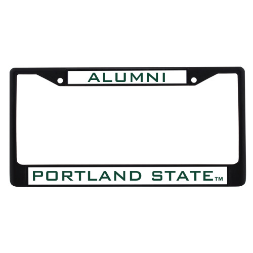  Alumni Metal License Plate Frame in Black - Portland State