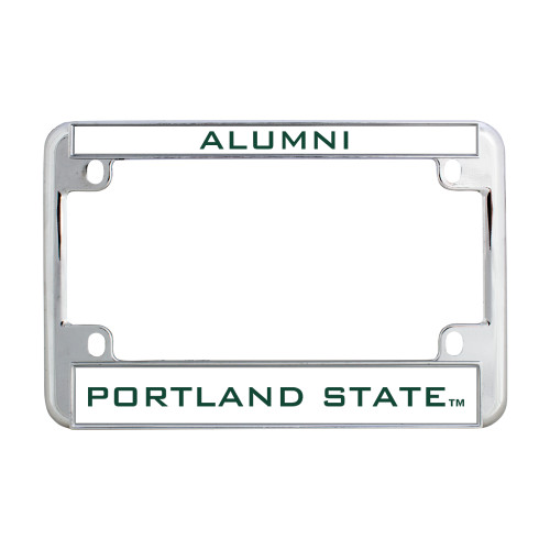  Metal Motorcycle License Plate Frame in Chrome - Portland State