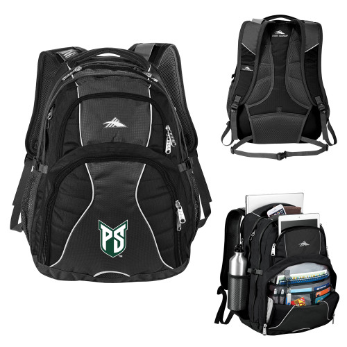 Portland State High Sierra Black Swerve Computer Backpack