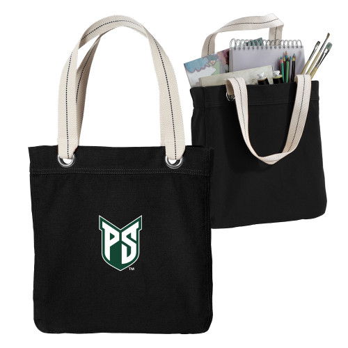  Allie Black Canvas Tote - Official Logo