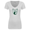 Thumbnail image for  Next Level Womens White Ideal V Tee