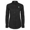 Thumbnail image for  Womens Black Twill Button Down Long Sleeve 