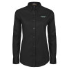 Thumbnail image for  Womens Black Twill Button Down Long Sleeve 