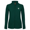 Thumbnail image for  Womens Dark Green Fleece Full Zip Jacket