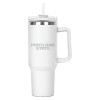Thumbnail image for  Hippo White Mug & Straw Lid with Twist Closure 40 oz