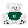 Thumbnail image for  Plush Big Paw 8 1/2 inch White Bear w/Dark Green Shirt