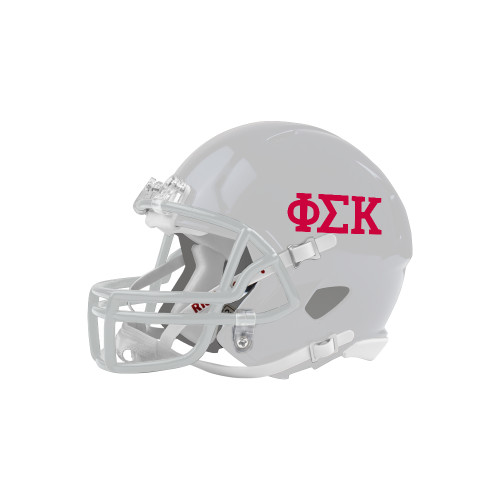  Riddell Replica White Mini Helmet - Greek Letters