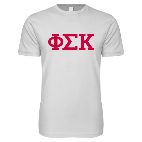  Next Level White SoftStyle T Shirt - Greek Letters