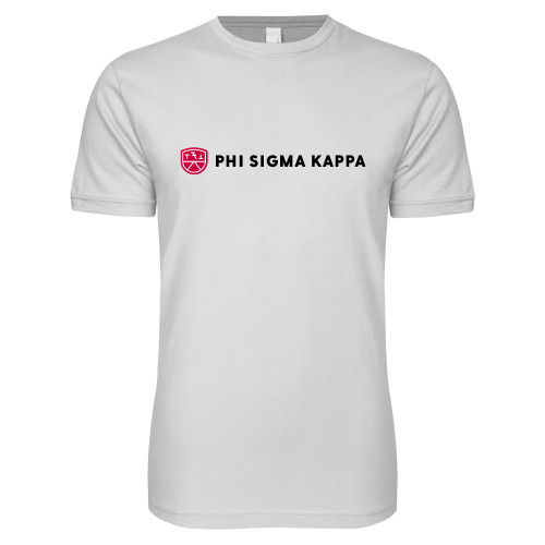  Next Level White SoftStyle T Shirt - Phi Sigma Kappa