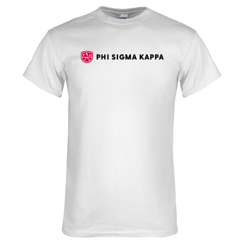 White T Shirt-Phi Sigma Kappa