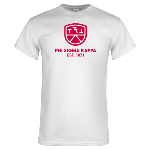 White T Shirt-Stacked Established